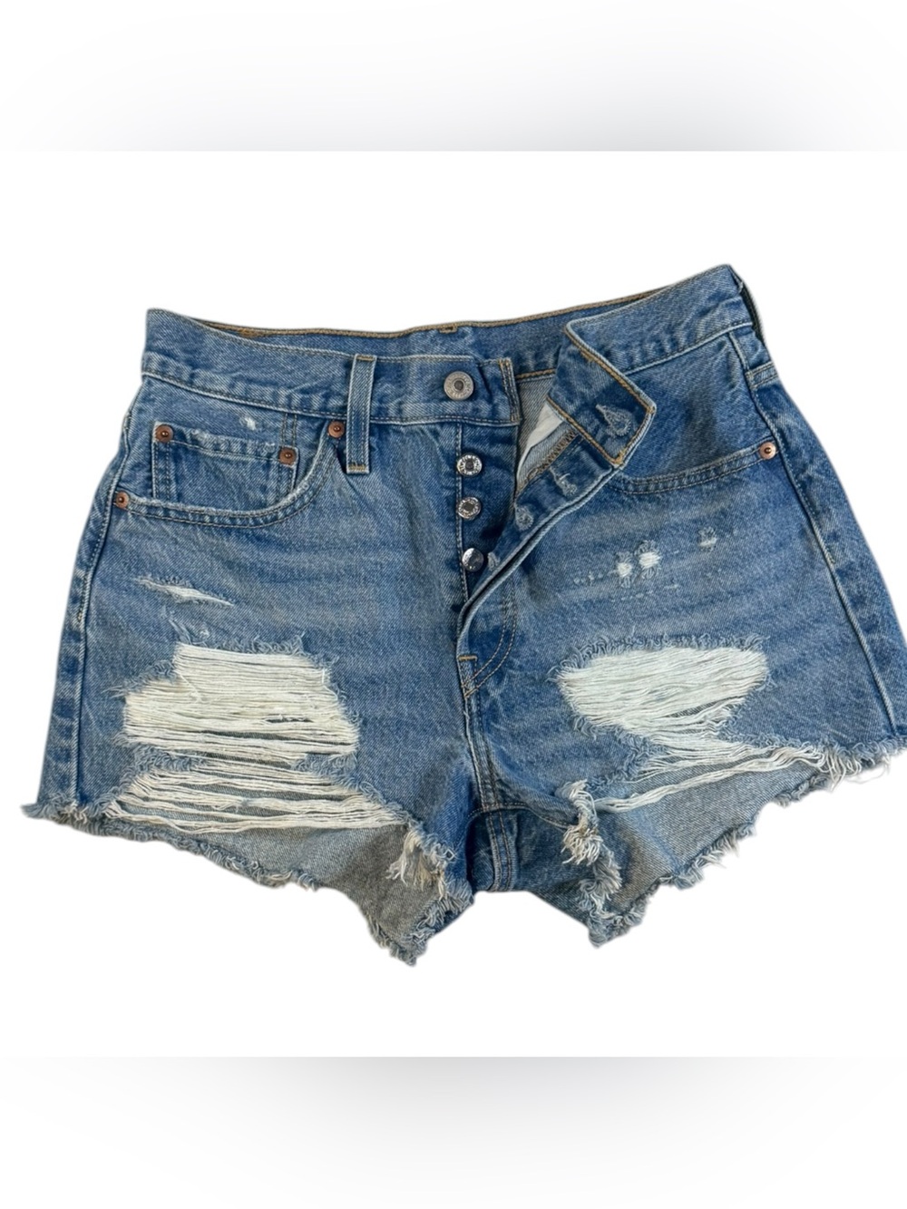 Levi’s 501 Distressed Cutoff Shorts W27